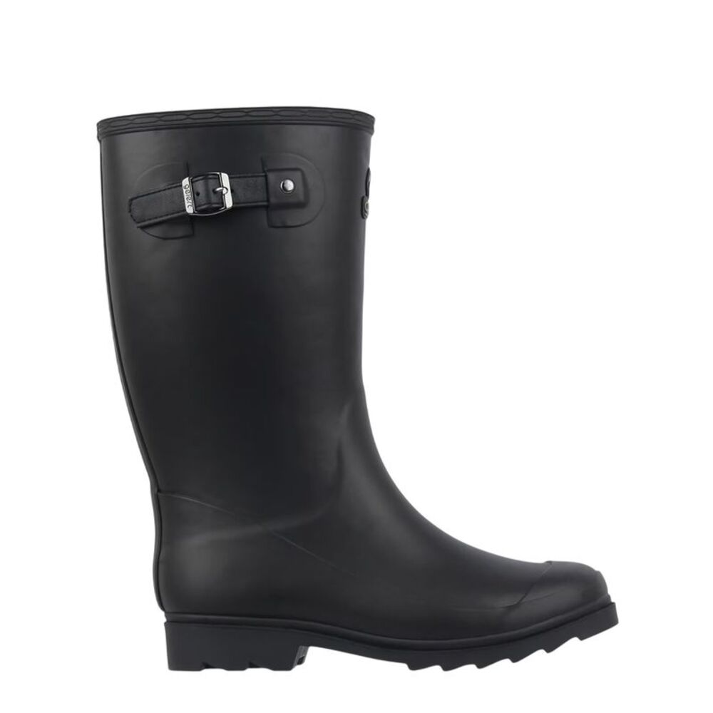 Gelert Womens/Ladies Faux Fur Lined Rain Boots / Black